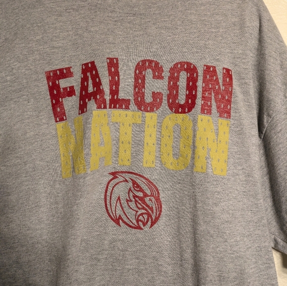 Jerzzes Gray Falcon Nation T-Shirt Size Xl - Picture 3 of 8
